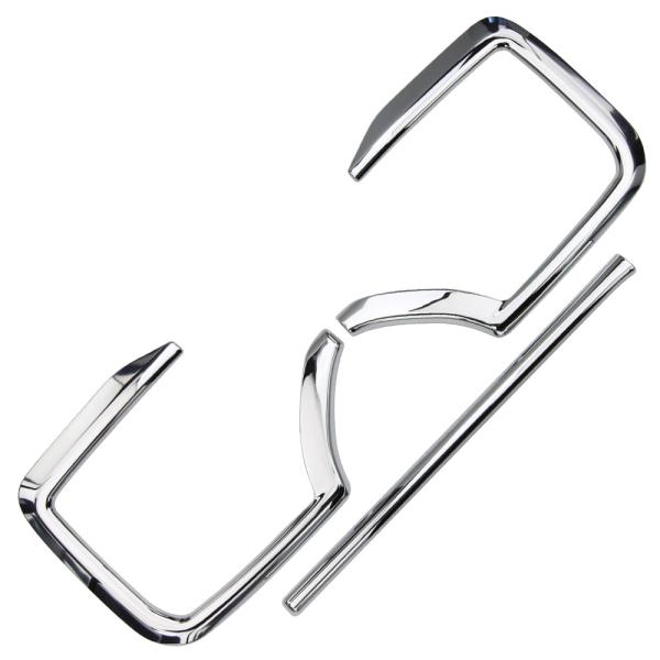 ホンダ N-BOX カスタム JF5/JF6 フロントフォグガーニッシュ 外装カスタムパーツ 鏡面メッキ仕上げ 3P@