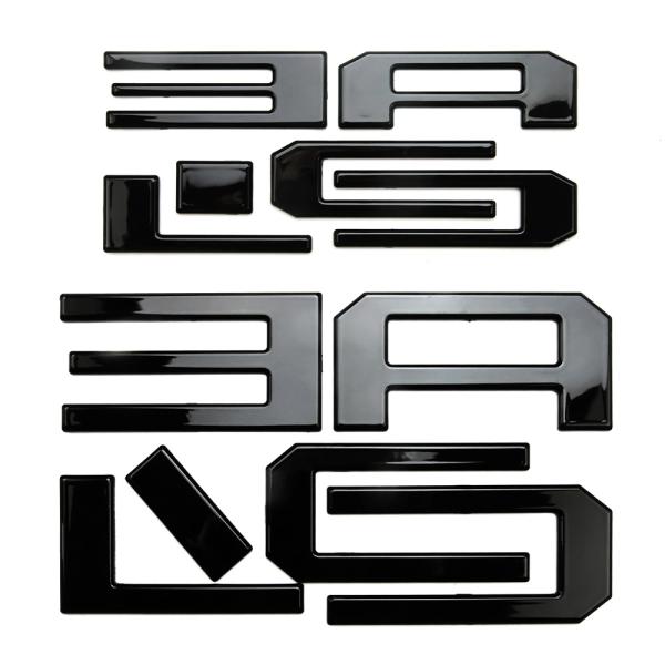 三菱 デリカミニ BA系 フロント&リアバンパー エンブレム DELICA MINI ロゴ ステッカー ピアノブラック 12P (トクトヨ)Tokutoyo