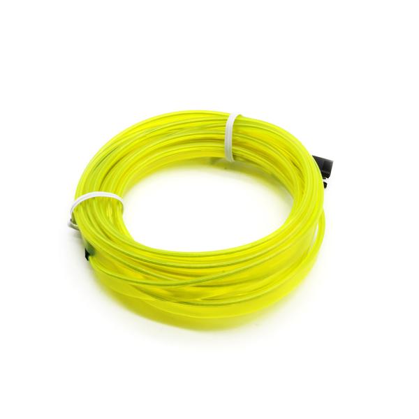 有機ELネオンワイヤー(フィン付き) カット可能 変形可能 高級感 イルミネーション 直径2.3mm 5M 緑