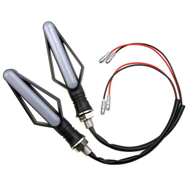 すぐ使える✨　N1435BAL バイク 汎用 スマート シーケンシャル LEDウインカー 流れるタイプ