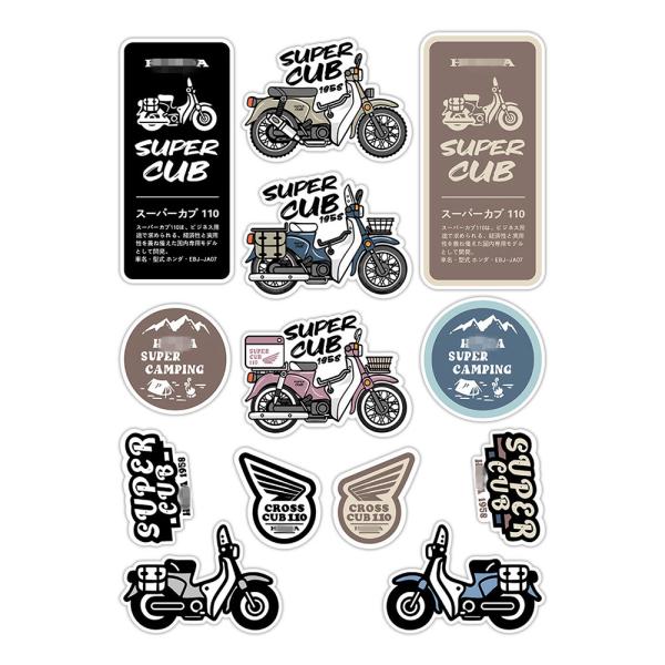ホンダ CC110（クロスカブ）用 防水ステッカーセット Aタイプ 13枚