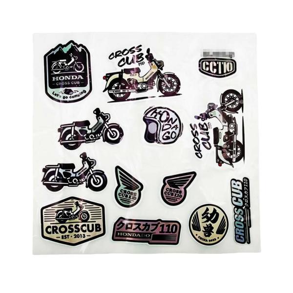 ホンダ CC110（クロスカブ）用 防水ステッカーセット Bタイプ 13枚