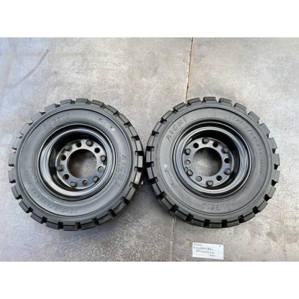 ⑥フォークリフト用タイヤ　合わせホイール付き　5.00-8/3.00　6穴　AICHI製 ME310 フォークリフト用タイヤ,合わせホイール付き,1本,TR1,タイヤサイズ