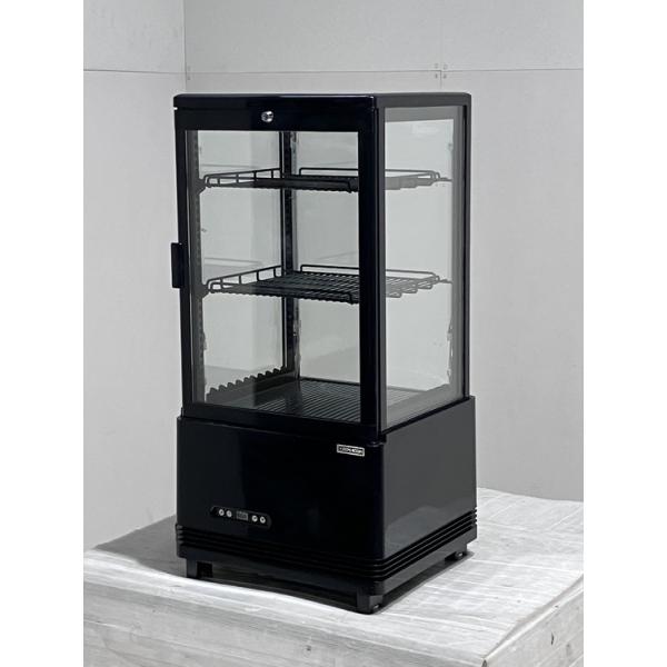 レマコム 卓上4面ガラス冷蔵ショーケース R4G-74SLB 中古 4ヶ月保証 2022年製 単相100V 幅454x奥行408 厨房【無限堂東京町田店】