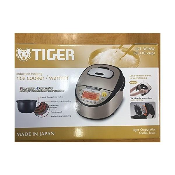 TIGER 海外向け IH炊飯器 W銅５層遠赤特厚釜 JKT-W18W 1.8L10CUP 220V