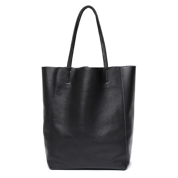 トートバッグ メンズ 縦型 a4 レザー ブラック 黒 黒色 レディース 本