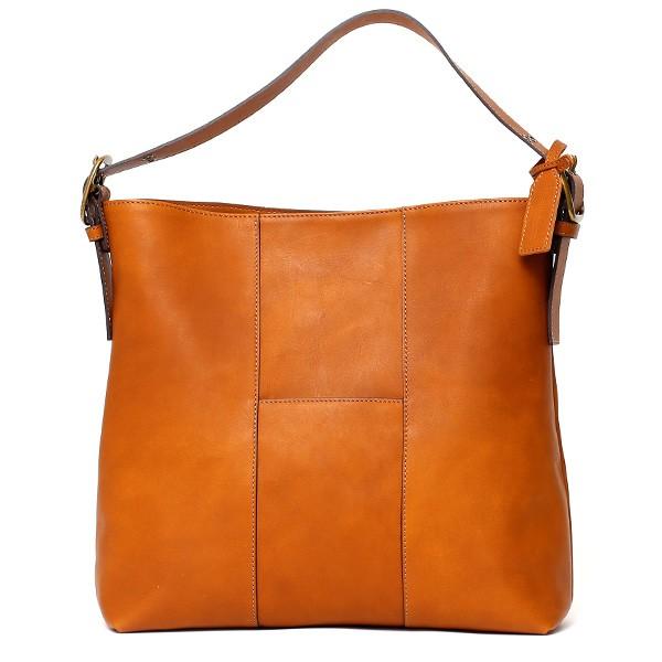 BEAU DESSIN ボーデッサン　ポケットトートバッグ　キャメル 東京ヒマワリ / ボーデッサン(BEAU DESSIN) レザー トートバッグ キャメル