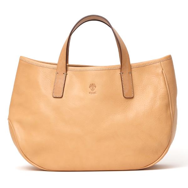 ミニトートバッグ イタリア製 レザー ハンドバッグ ベージュ 肌色