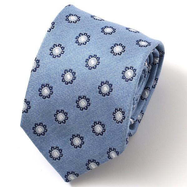 Franco Spada（フランコスパダ） ネクタイ 無地 ブルー ネイビー 青色