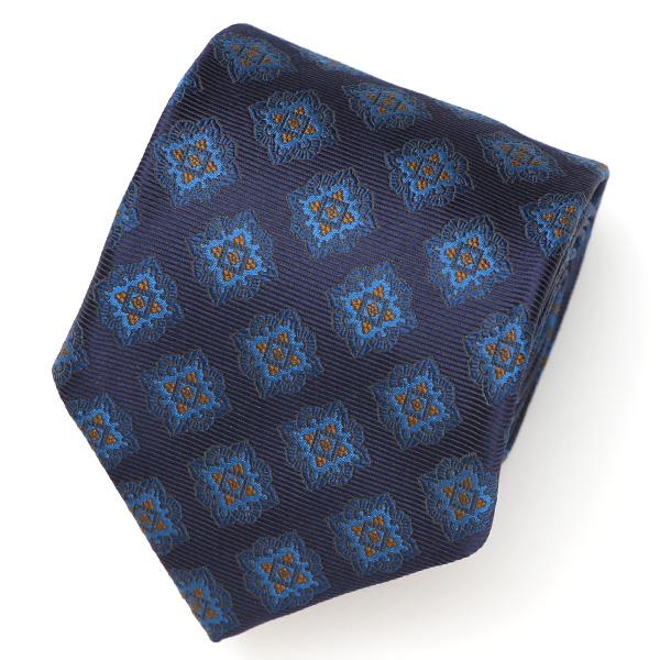 Franco Spada（フランコスパダ） ネクタイ メダリオン 小紋柄 シルク