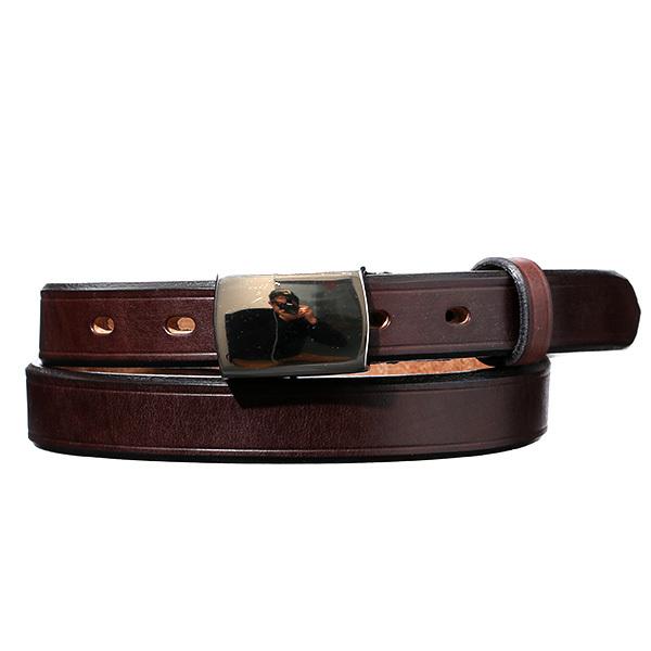 池之端銀革店 バックルベルト 本革 UKサドルレザー 25mm 真鍮バックル