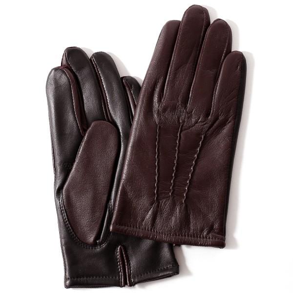 KURODA（クロダ） スマホ対応 手袋 グローブ レザー 紳士 ブラウン 茶