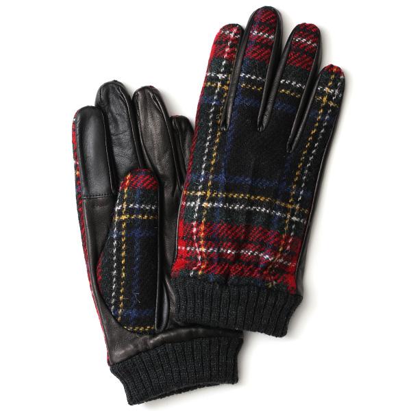 HARRIS TWEED（ハリスツイード） 手袋 メンズ タッチパネル スマホ対応