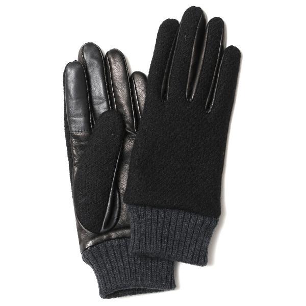 HARRIS TWEED（ハリスツイード） 手袋 レディース スマホ対応 ブラック