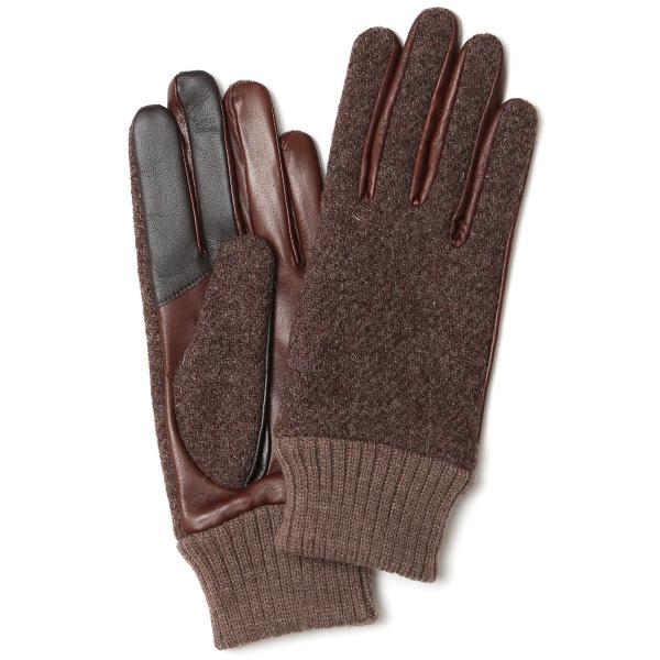 HARRIS TWEED（ハリスツイード） 手袋 レディース スマホ対応 ブラウン
