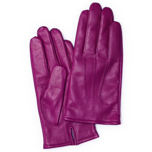 KURODA（クロダ） 手袋 メンズ カシミヤ裏地 国産 本革 レザー レッド