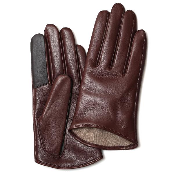 KURODA（クロダ） 手袋 レディース 本革 カシミヤ裏地 スマホ対応