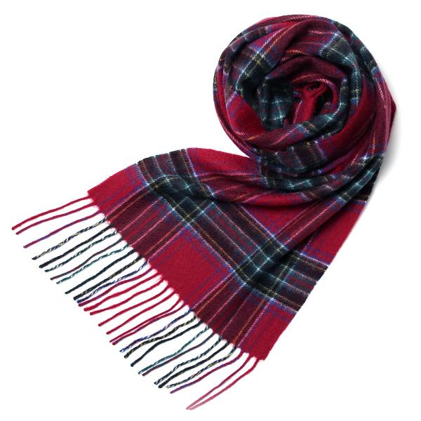 マフラー メンズ レディース カシミヤ100% 日本メーカー製 箱付き