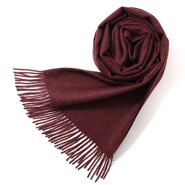 マフラー メンズ レディース ストール 無地 柄 レッド ワイン 赤色 ブランド ベビー アルパカ 100 大判 Sil0002d05a01 東京ヒマワリ 通販 Yahoo ショッピング