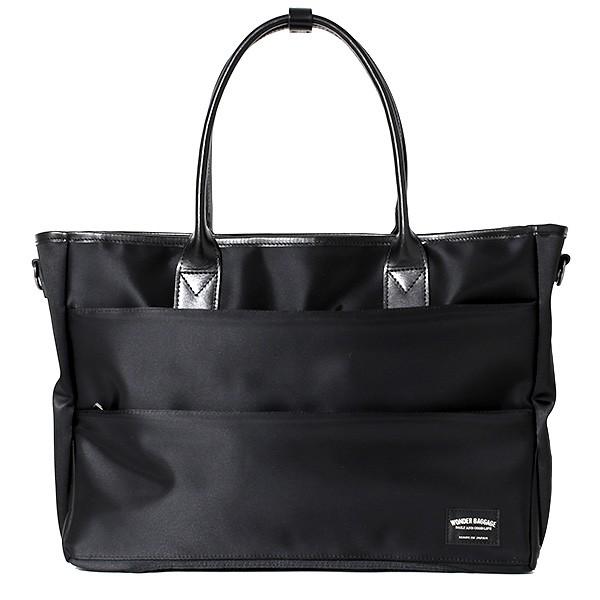 美品✨ワンダーバゲージ トートバッグ ビジネスバッグ 2way ブラック A4 WONDER BAGGAGE（ワンダーバゲージ） トートバッグ 2WAY メンズ 大きめ