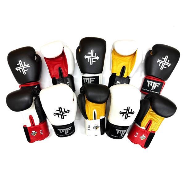 MF エムエフ 14oz　ボクシンググローブ  本革製　マジックテープ式　各種　マス　スパーリング向き　人気ムエタイメーカー　エムエフ！最大手TWINS、TOP KINGなどと同等の本革を使用したしっかりとした重みのある製品となっています。...