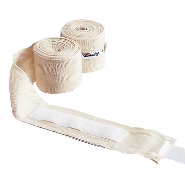 Winning　非伸縮タイプ　トレーニング用バンテージ　ウィニング　タイプ：非伸縮タイプ仕様：マジックテープ式サイズ：約5X400cｍ 前後　素材：コットン非伸縮織左右セット＊定形外普通郵便は商品補償がない分安価です。(ご心配な方は補償アリ...