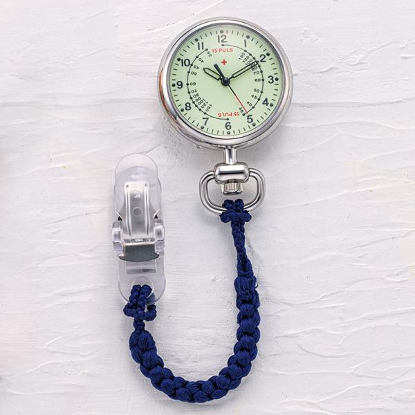 携帯時計 SPQR社 『 ナースウォッチ シルバー 』 男女兼用 脈計測