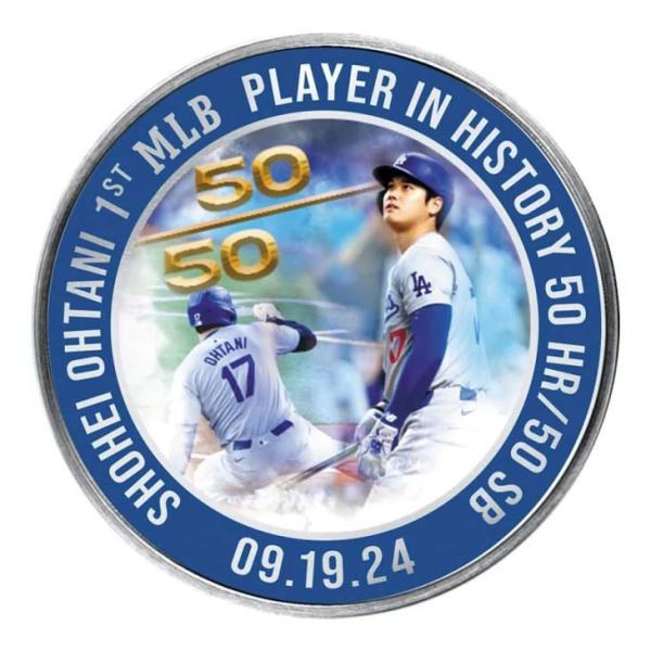 フ*0様 大谷翔平 50/50 記念 限定5000個 MLB公式ライセンス品 大谷翔平 50/50 達成記念コイン ハイランド