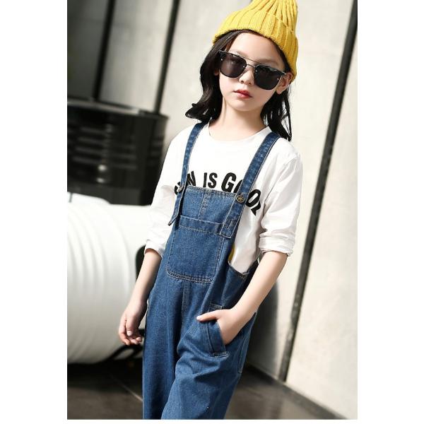 子供服 デニムサロペット 女の子 サロペット ゆったり オーバーオール 女児 ジーパン 春秋物 ジュニア服 ボトムス カジュアル キッズ Www Balviten Cz