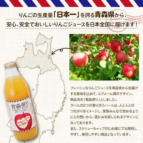 送料無料 青森便り りんごジュースストレート1000ml 2箱 6本入 2 林檎 リンゴ Buyee Buyee 일본 통신 판매 상품 옥션의 대리 입찰 대리 구매 서비스