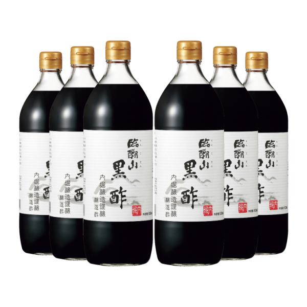 内堀醸造 臨醐山黒酢 900ml × 6本