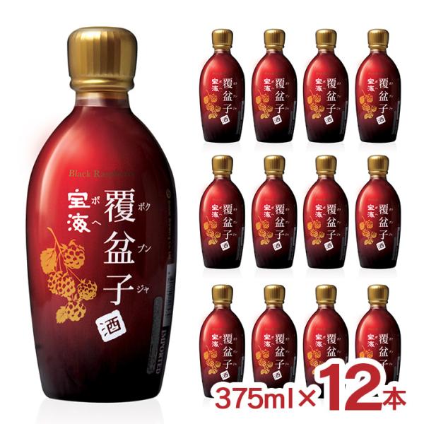 宝海 覆盆子酒 ボヘ ボクブンジャ 375ml 12本 1ケース 韓国 伝統酒 果実酒 まとめ買い E-DON 送料無料