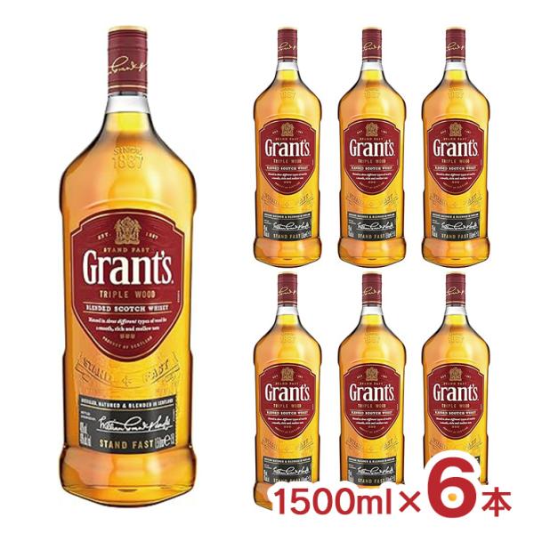 ウイスキー ブラウンフォーマン 洋酒 グランツ トリプルウッド 1500ml