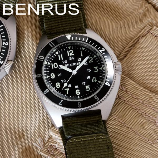 ミリタリーウォッチ ベンラスTYPE2 オマージュ 米軍 新品 パイロット BENRUS ベンラス 時計 ミリタリーウォッチ 腕時計 メンズ TYPE-II