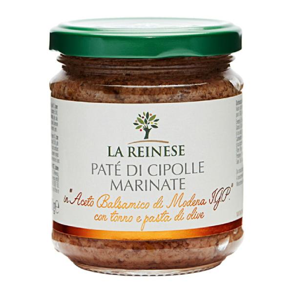 カンパーニア州サンニオ地方で作られる野菜のパテ。バルサミコ風味のタマネギとセロリにツナの旨みとオリーブペーストのコクを加え、唐辛子でアクセントを効かせました。商品名：ラ・レイネーセ　タマネギとツナのパテ　１８０ｇ　瓶【ラッピング不可】【ギフ...