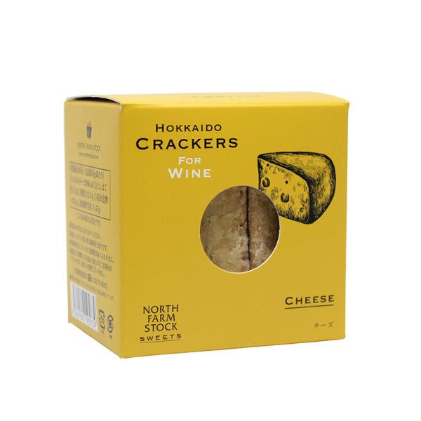「ワインを楽しむために作られたクラッカー」「チーズ味」は、チーズの豊かな香りとサクサクした食感。生ハムやオリーブを加えると、よりワインとの相性もぴったりに！商品名：北海道クラッカー（チーズ）【ワインとの同梱可能】【ラッピング不可】【ギフトB...