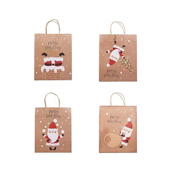 かわいいサンタクロースギフトバッグ クラフト クリスマスラッピング袋 クリスマス紙袋 手提げ袋 プレゼント Jqe 東京備品販売 通販 Yahoo ショッピング