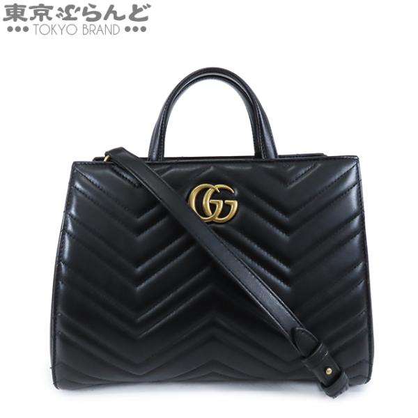 GUCCI / チェーンショルダーバッグ_GGマーモント_キルティング/レザー/BLK tokyobrand_101666299