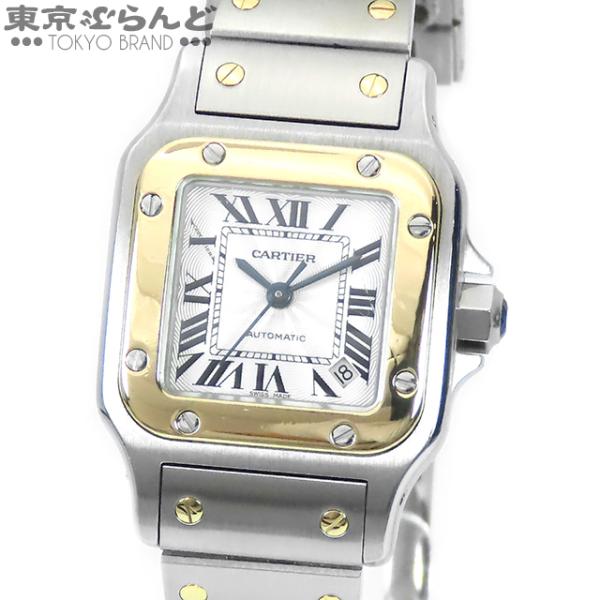 Cartier(カルティエ) 腕時計 サントスガルベSM W20045C4 レディース SS×K18YG/ギョーシェ文字盤 シルバー Cartier（カルティエ） サントスガルベ SM W20057C4 シルバー SS K18YG