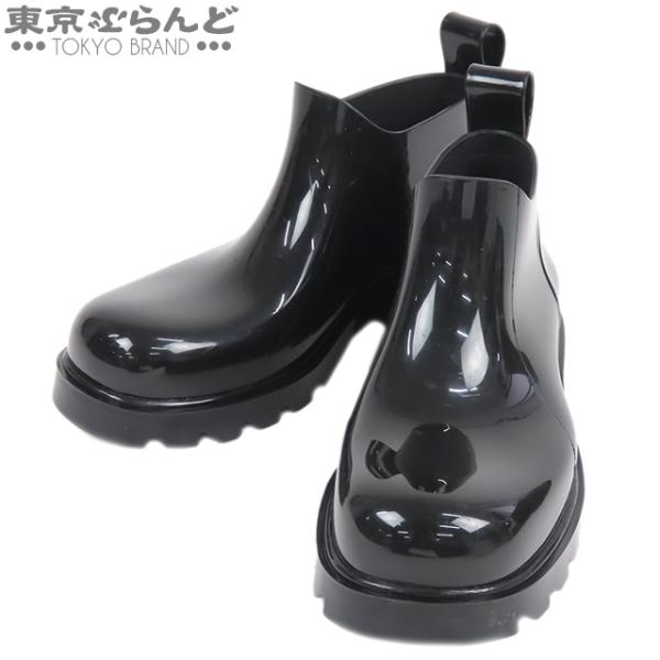 ほ ボッテガヴェネタ パドルブーツ レインブーツ ラバー ブラック 42 すぐ届く ギフトにも♪ 直営店 カラー豊富 おしゃれパドルブーツ