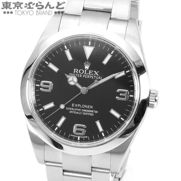 ロレックス ROLEX エクスプローラー1 ブラックアウト 214270 G番 ブラック SS オイスターブレス 保証書付き 腕時計 メンズ 自動巻 仕上済 101697767