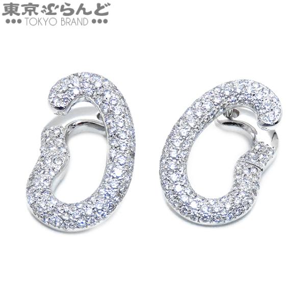 ポメラート Pomellato パヴェ ダイヤモンド ピアス K18WG ホワイト