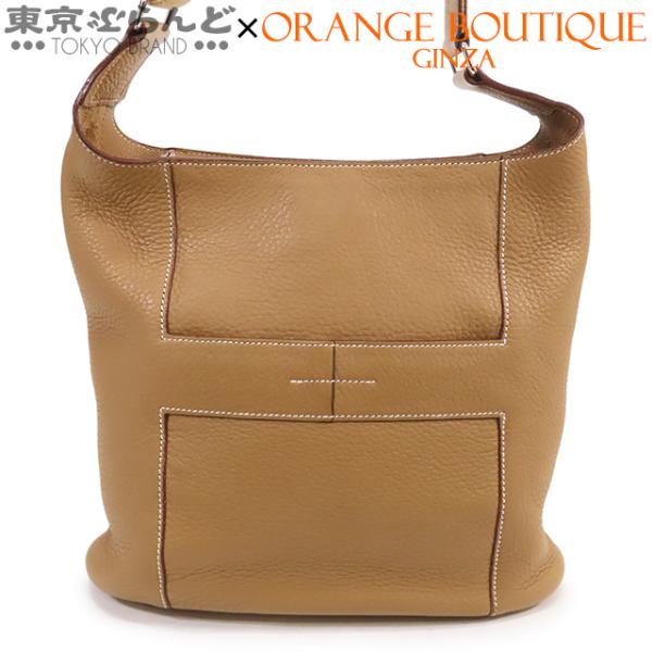 美品 HERMES エルメス グッドニュース レザー トリヨン シカク L 刻印 ショルダー バッグ ブラック ブランド k6743 HERMES（エルメス） グッドニュース PM □L刻印 ラバックキャメル