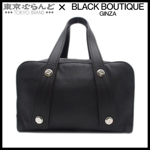 【美品・希少】CHANEL レザーボストン ハンドバッグ本革 正規品 tokyobrand_101729063