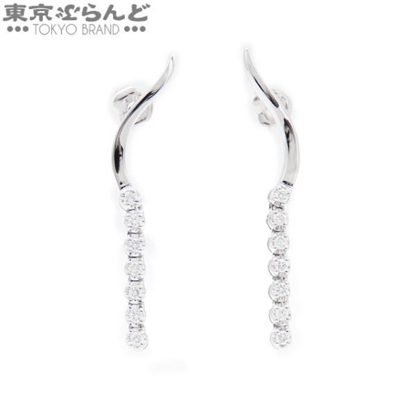 スタージュエリー STAR JEWELRY ラインダイヤモンド ピアス ホワイト