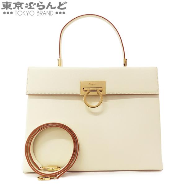 SalvatoreFerragamo(サルバトーレフェラガモ) ショルダーバッグ オリビア/ガンチーニ 21D044 アイボリー レザー Salvatore Ferragamo - FERRAGAMO/SalvatoreFerragamo(サルバトーレ