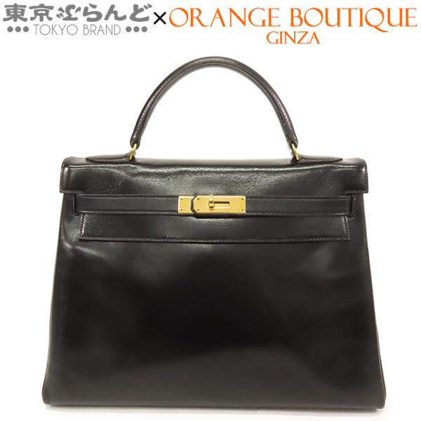 HERMES（エルメス） ケリー 32 〇O刻印 黒 ブラック ゴールド金具