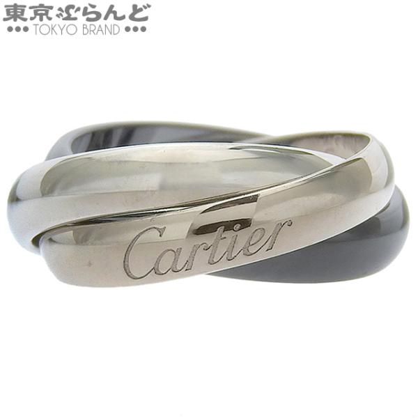 Cartier（カルティエ） トリニティ リング ホワイトゴールドxブラック