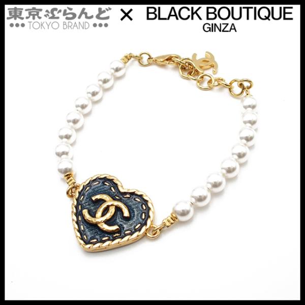 CHANEL シャネル ハート ココマーク ゴールド ブルー GP
