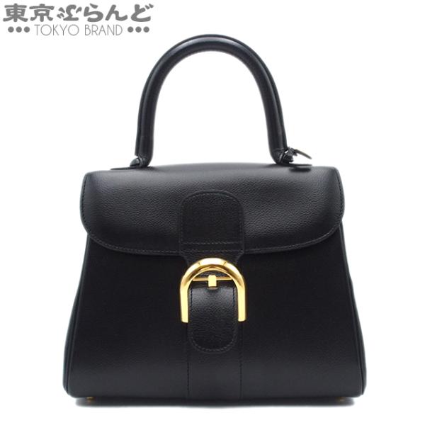 デルボー DELVAUX ブリヨン PM ブラック レザー ハンドバッグ